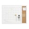 Martha Stewart Everette 24in.x18in. Magnetic Dry Erase Calendar and Crk Board Combo w/Mrkr, Mgnts, and Psh Pns, Wht BR-PM-COM-MW4C1-4561-WT-MS - alternate 4